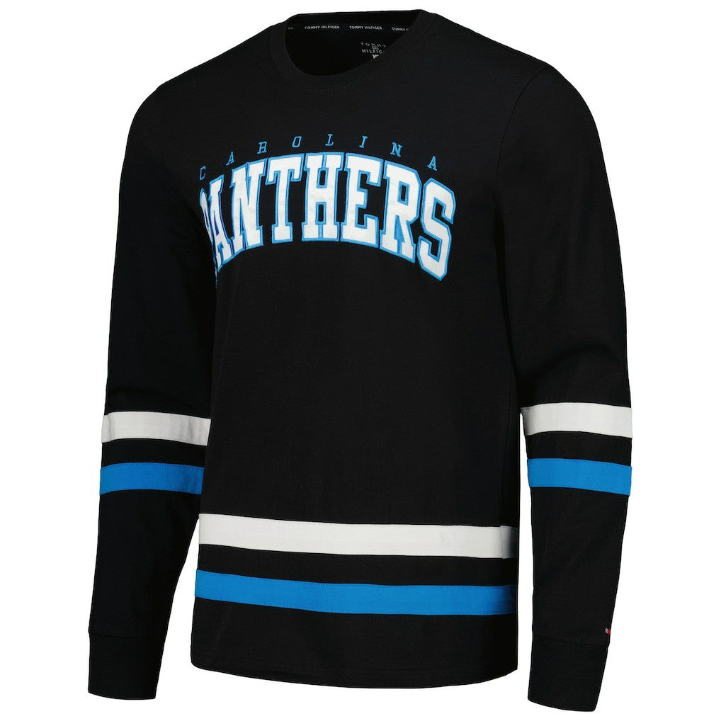 Carolina Panthers Tommy Hilfiger Nolan Long Sleeve T-Shirt - Black/Blue discount