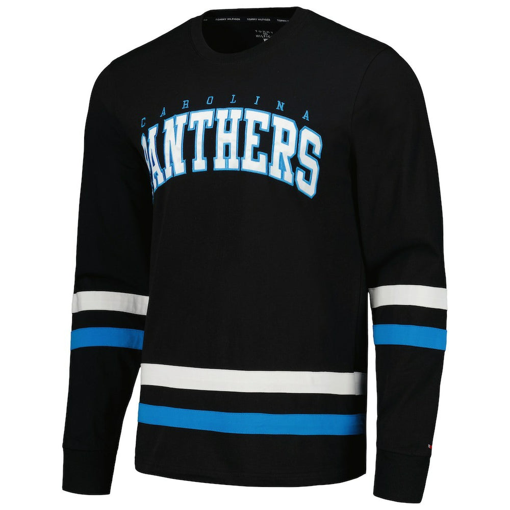 Carolina Panthers Tommy Hilfiger Nolan Long Sleeve T-Shirt - Black/Blue discount