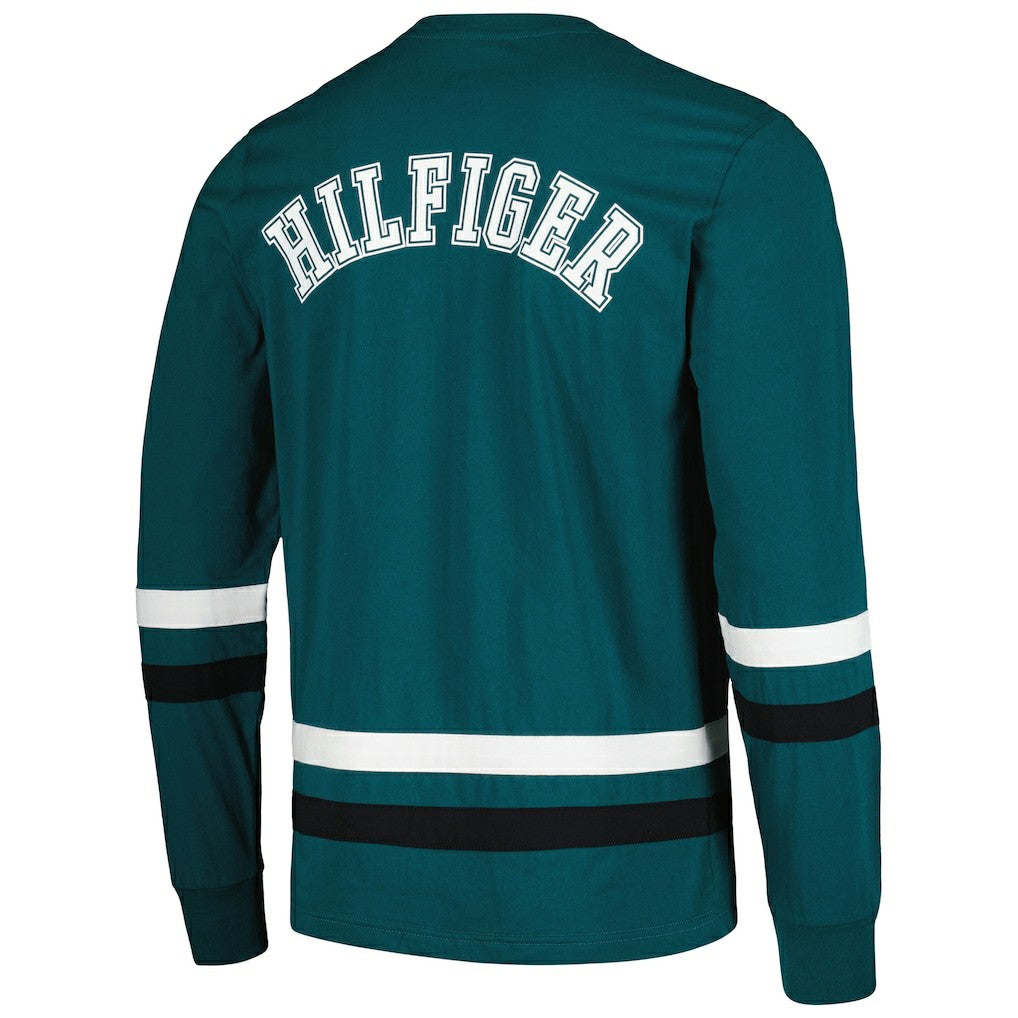 Philadelphia Eagles Tommy Hilfiger Nolan Long Sleeve T-Shirt - Midnight Green/Black discount