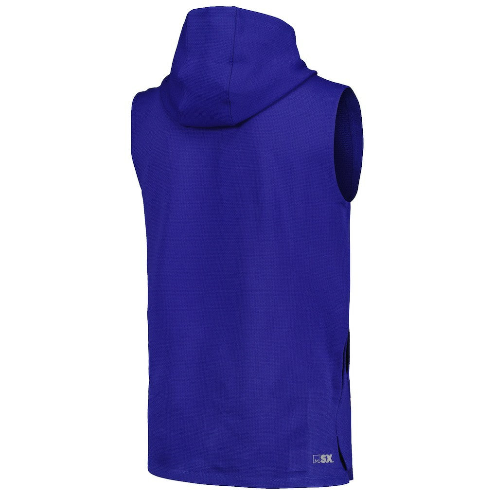 Los Angeles Rams MSX by Michael Strahan Marathon Sleeveless Pullover Hoodie - Royal on sale