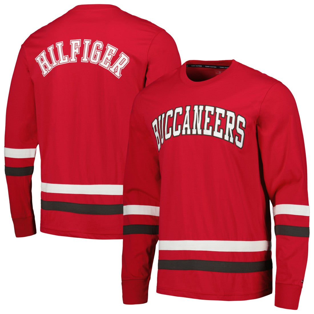 Tampa Bay Buccaneers Tommy Hilfiger Nolan Long Sleeve T-Shirt - Red/Pewter sale