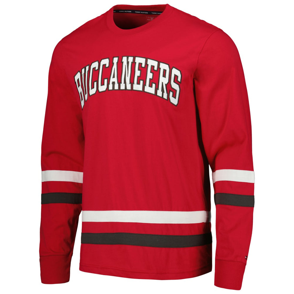 Tampa Bay Buccaneers Tommy Hilfiger Nolan Long Sleeve T-Shirt - Red/Pewter sale