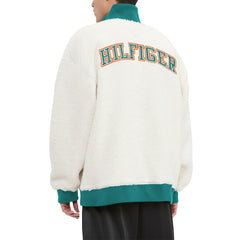 Miami Dolphins Tommy Hilfiger Jordan Sherpa Quarter-Zip Sweatshirt - Cream on sale