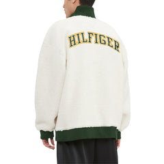 Green Bay Packers Tommy Hilfiger Jordan Sherpa Quarter-Zip Sweatshirt - Cream outlet