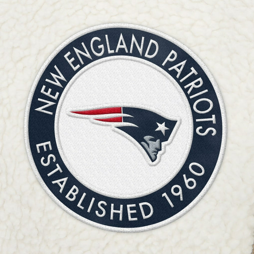 New England Patriots Tommy Hilfiger Jordan Sherpa Quarter-Zip Sweatshirt - Cream online