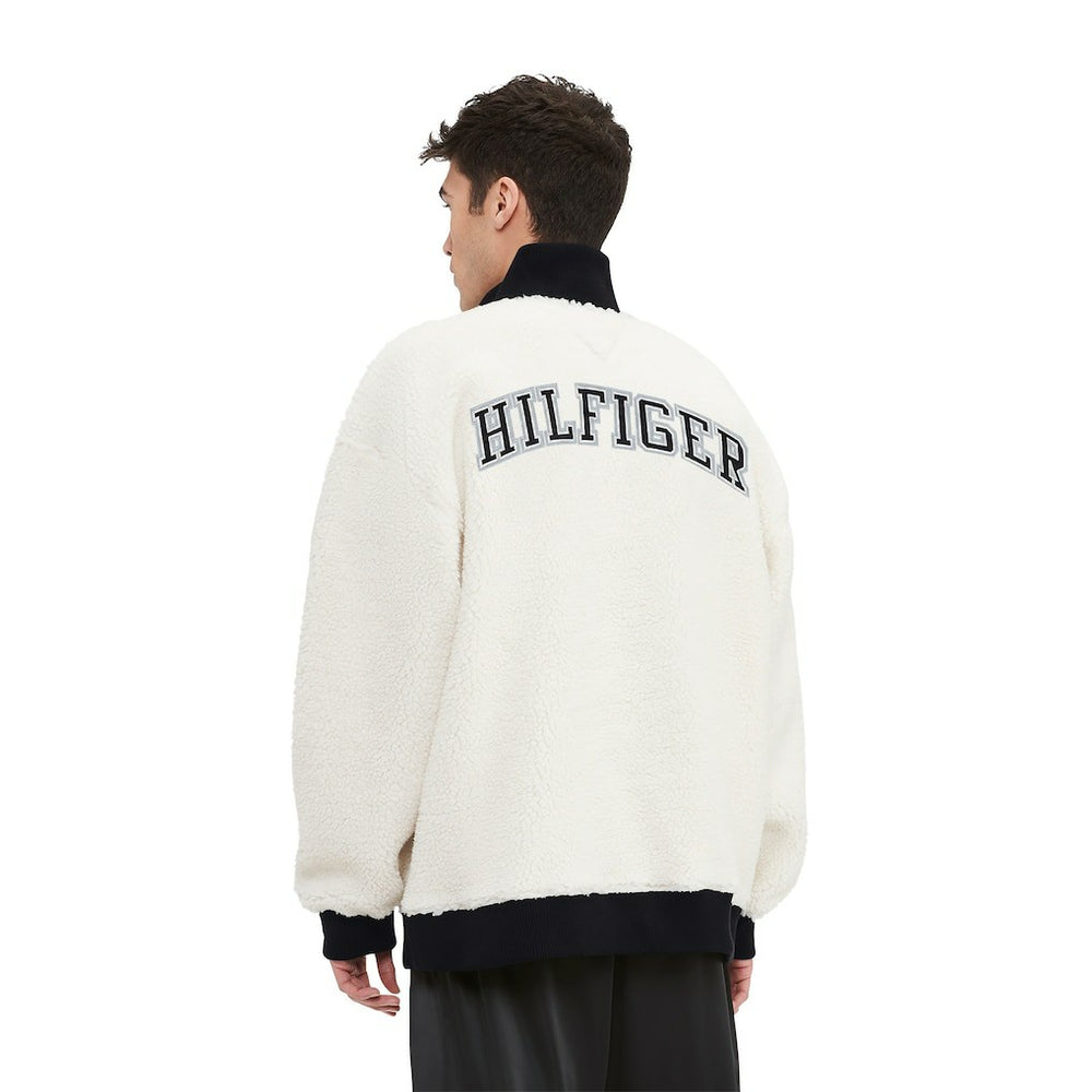 Las Vegas Raiders Tommy Hilfiger Jordan Sherpa Quarter-Zip Sweatshirt - Cream sale