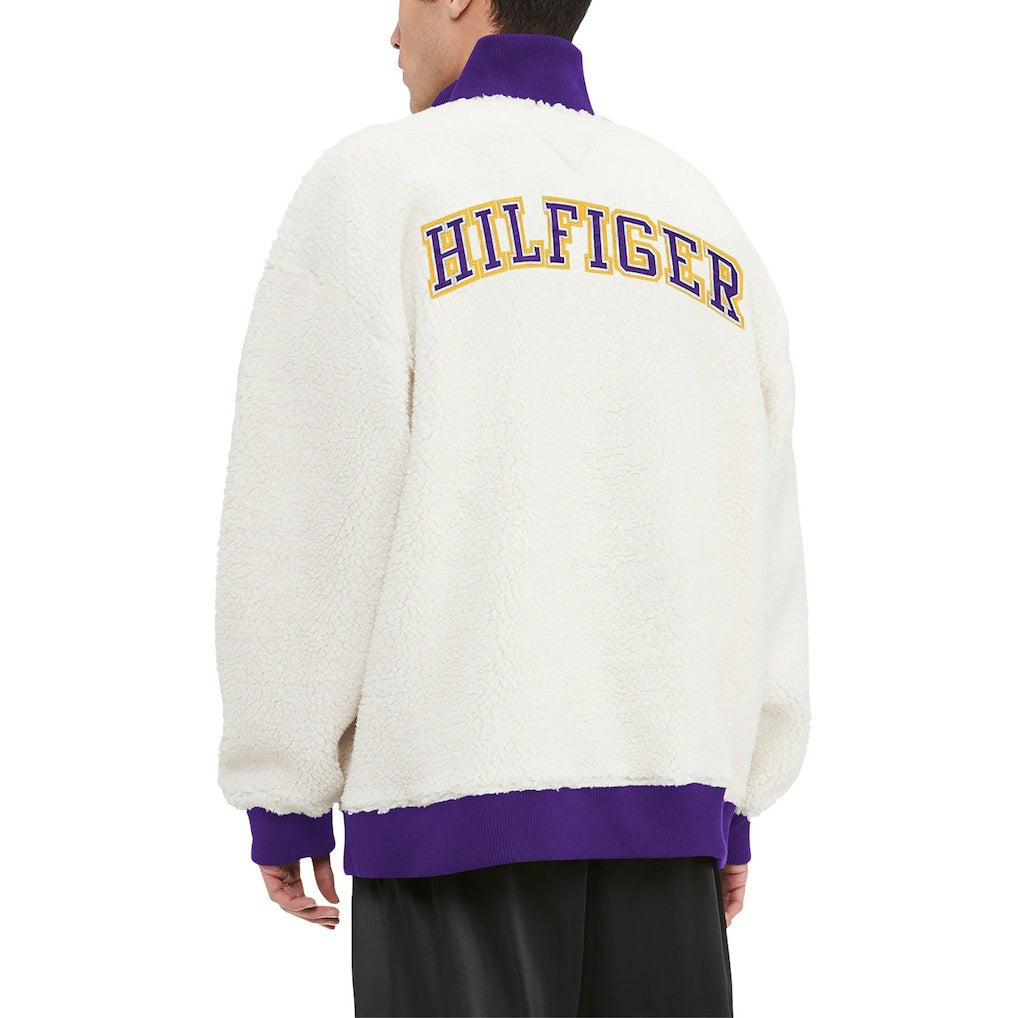 Minnesota Vikings Tommy Hilfiger Jordan Sherpa Quarter-Zip Sweatshirt - Cream discount