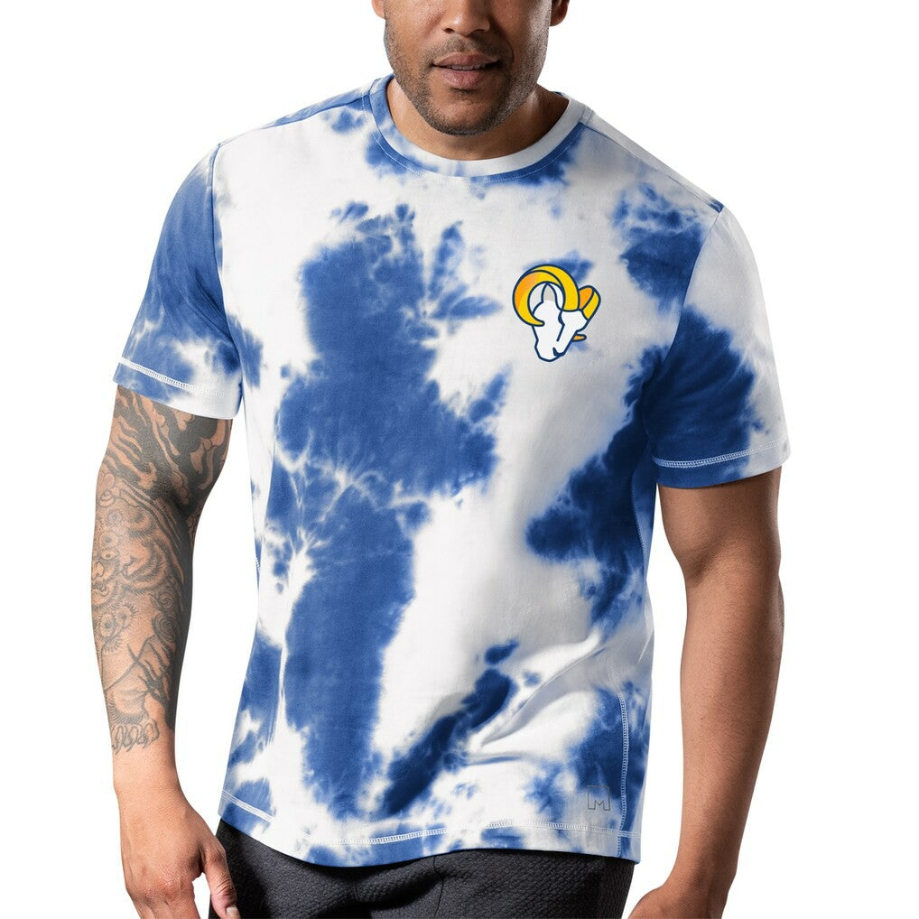Los Angeles Rams MSX by Michael Strahan Freestyle Tie-Dye T-Shirt - Royal for sale