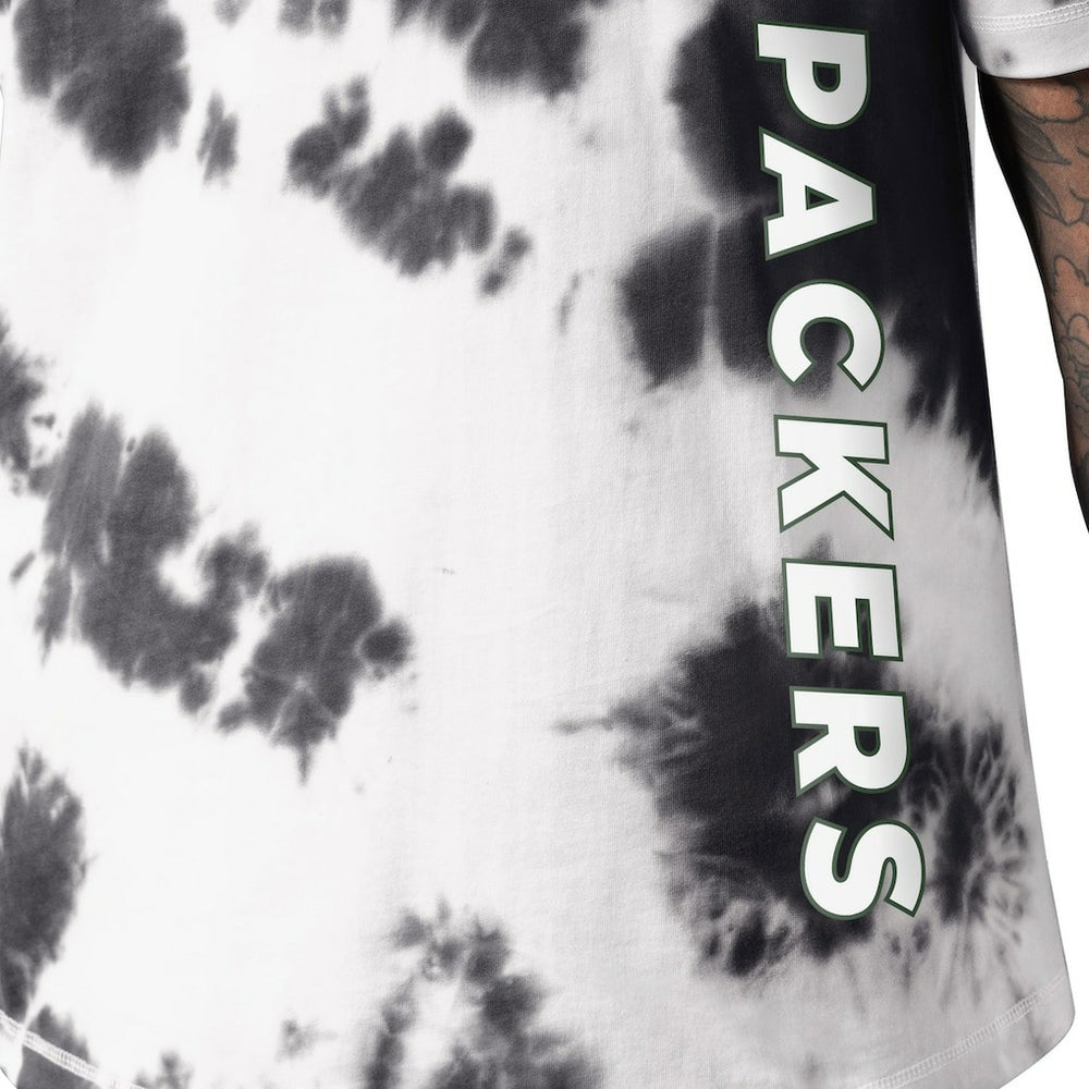 Green Bay Packers MSX by Michael Strahan Freestyle Tie-Dye T-Shirt - Black cheap