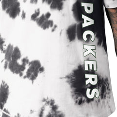 Green Bay Packers MSX by Michael Strahan Freestyle Tie-Dye T-Shirt - Black cheap