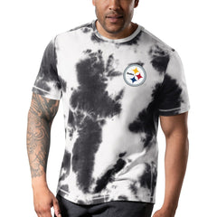 Pittsburgh Steelers MSX by Michael Strahan Freestyle Tie-Dye T-Shirt - Black cheap
