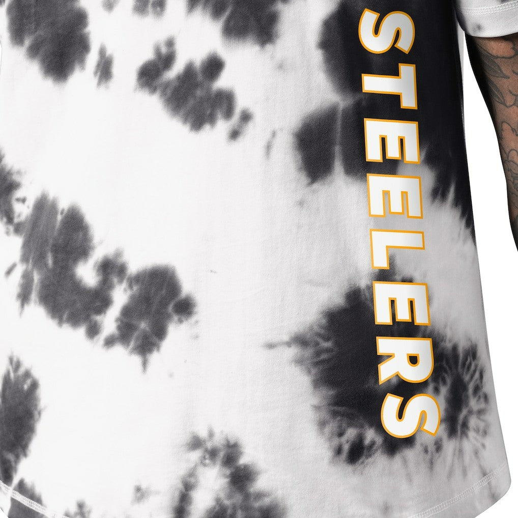 Pittsburgh Steelers MSX by Michael Strahan Freestyle Tie-Dye T-Shirt - Black cheap