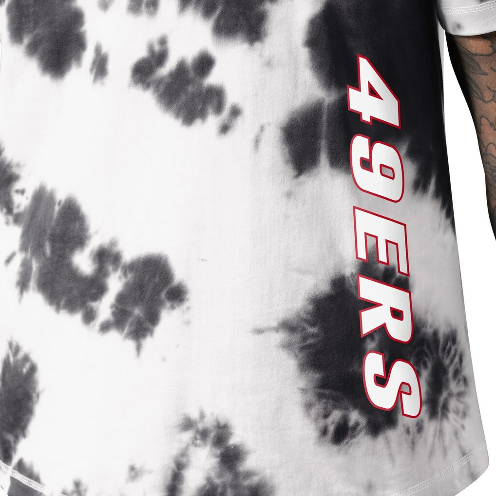 San Francisco 49ers MSX by Michael Strahan Freestyle Tie-Dye T-Shirt - Black outlet