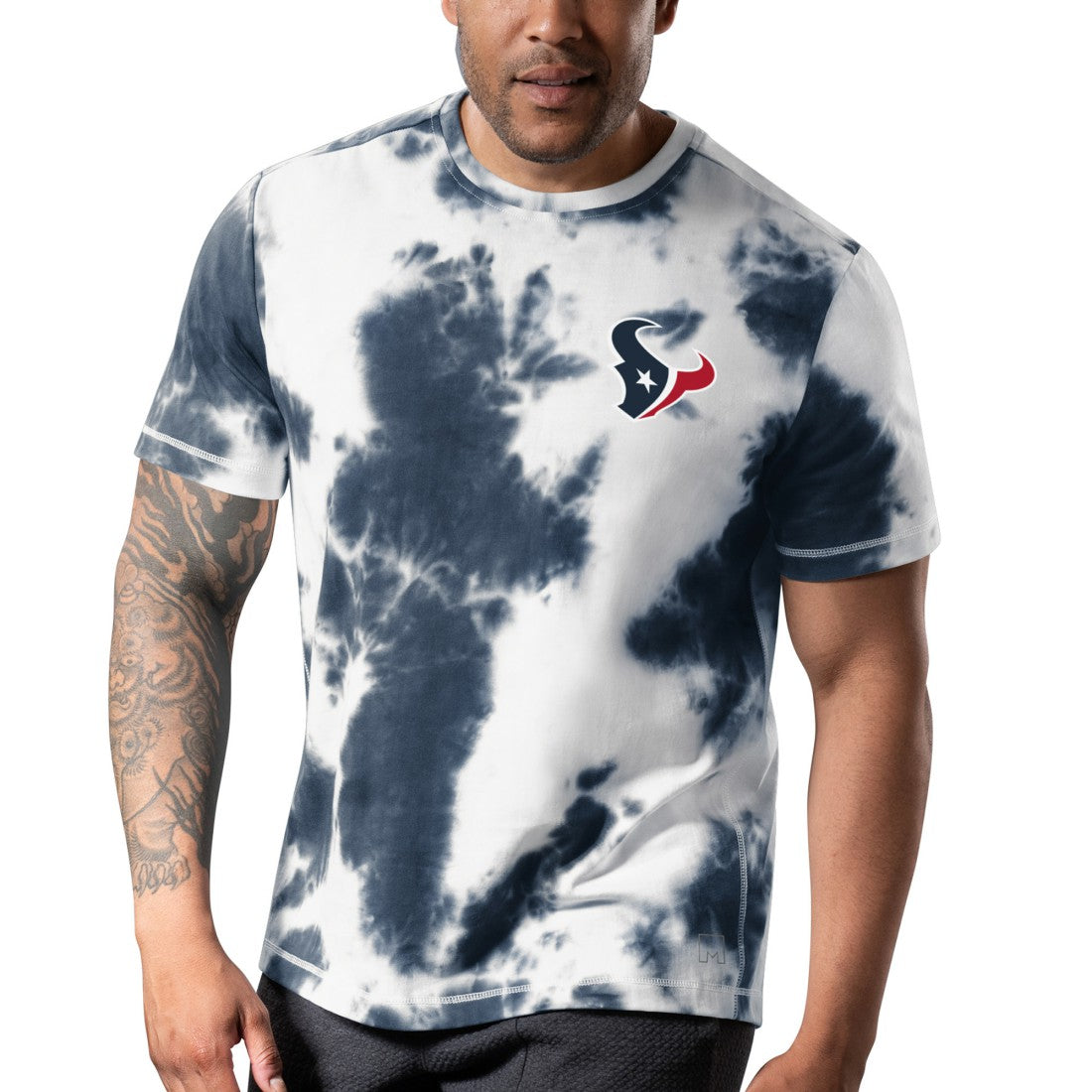 Houston Texans MSX by Michael Strahan Freestyle Tie-Dye T-Shirt - Navy cheap
