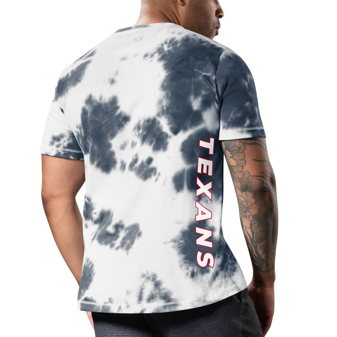 Houston Texans MSX by Michael Strahan Freestyle Tie-Dye T-Shirt - Navy cheap