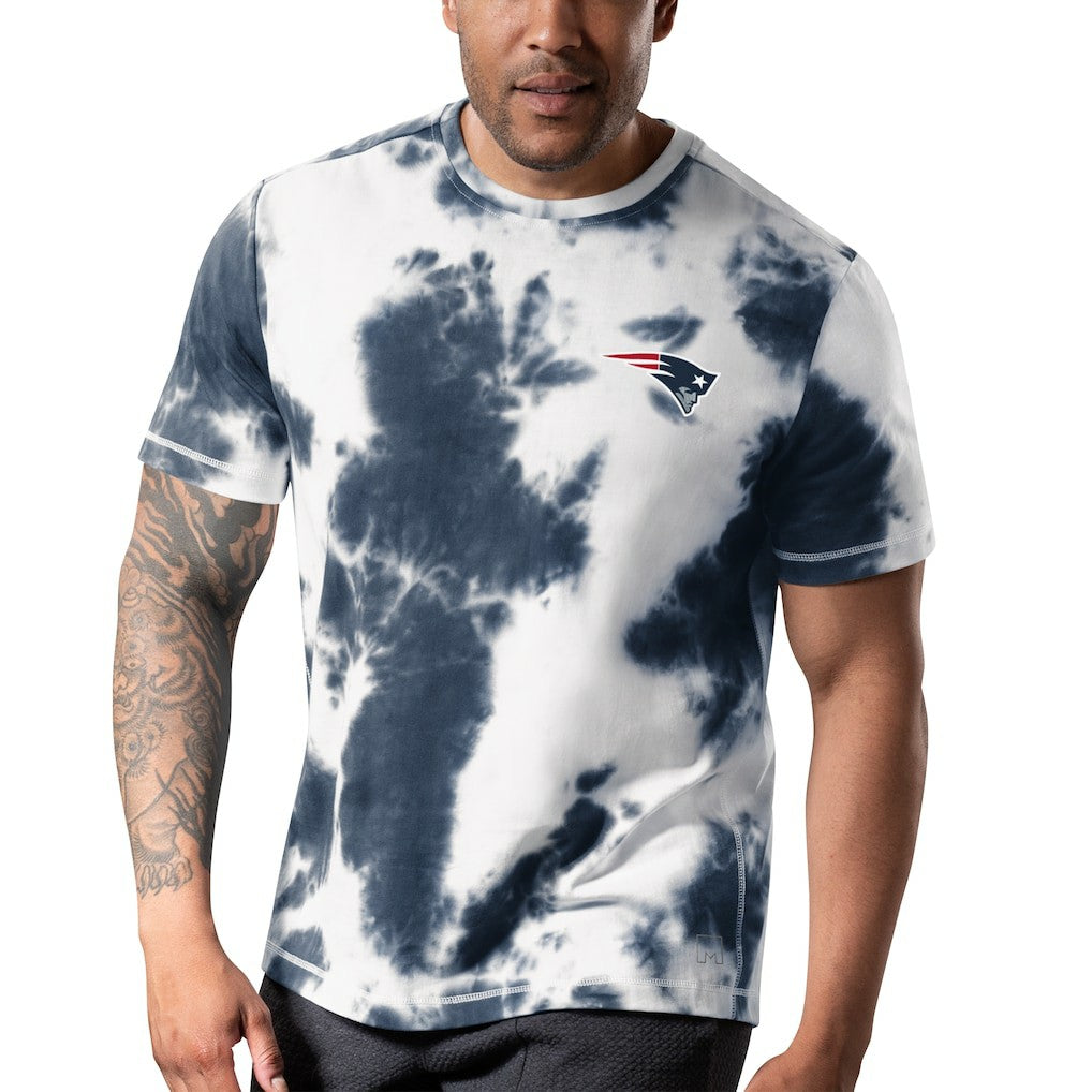 New England Patriots MSX by Michael Strahan Freestyle Tie-Dye T-Shirt - Navy sale
