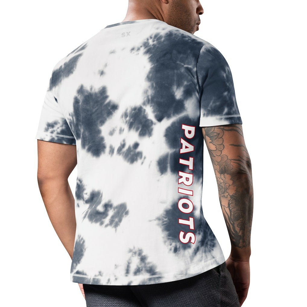 New England Patriots MSX by Michael Strahan Freestyle Tie-Dye T-Shirt - Navy sale