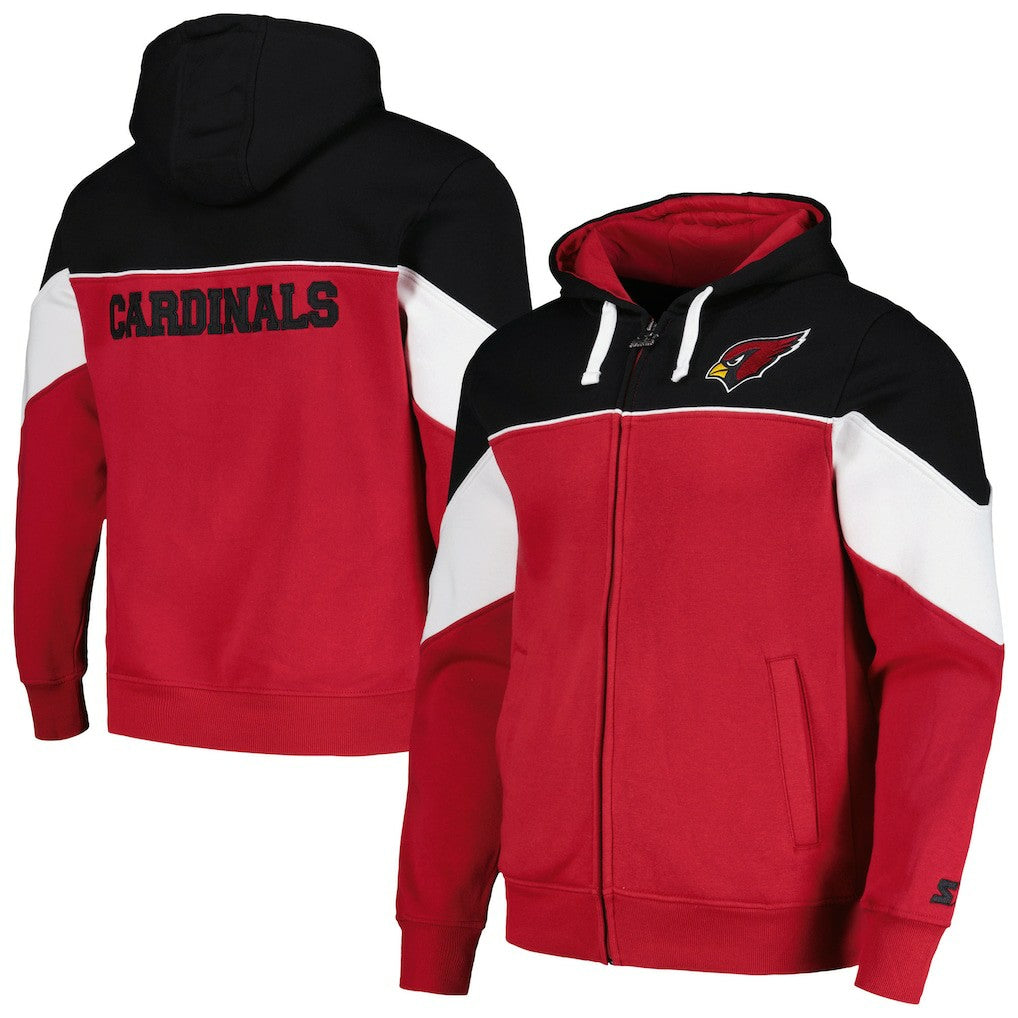 Arizona Cardinals Starter Running Back Full-Zip Hoodie - Cardinal/Black outlet