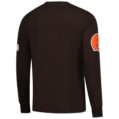 Cleveland Browns Starter Clutch Hit Long Sleeve T-Shirt - Brown discount