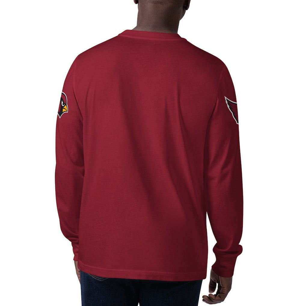 Arizona Cardinals Starter Clutch Hit Long Sleeve T-Shirt - Cardinal sale