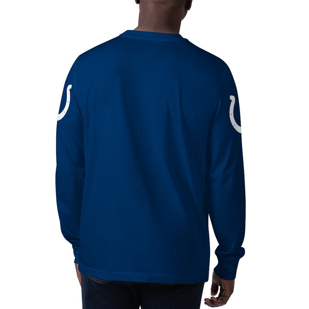 Indianapolis Colts Starter Clutch Hit Long Sleeve T-Shirt - Royal outlet