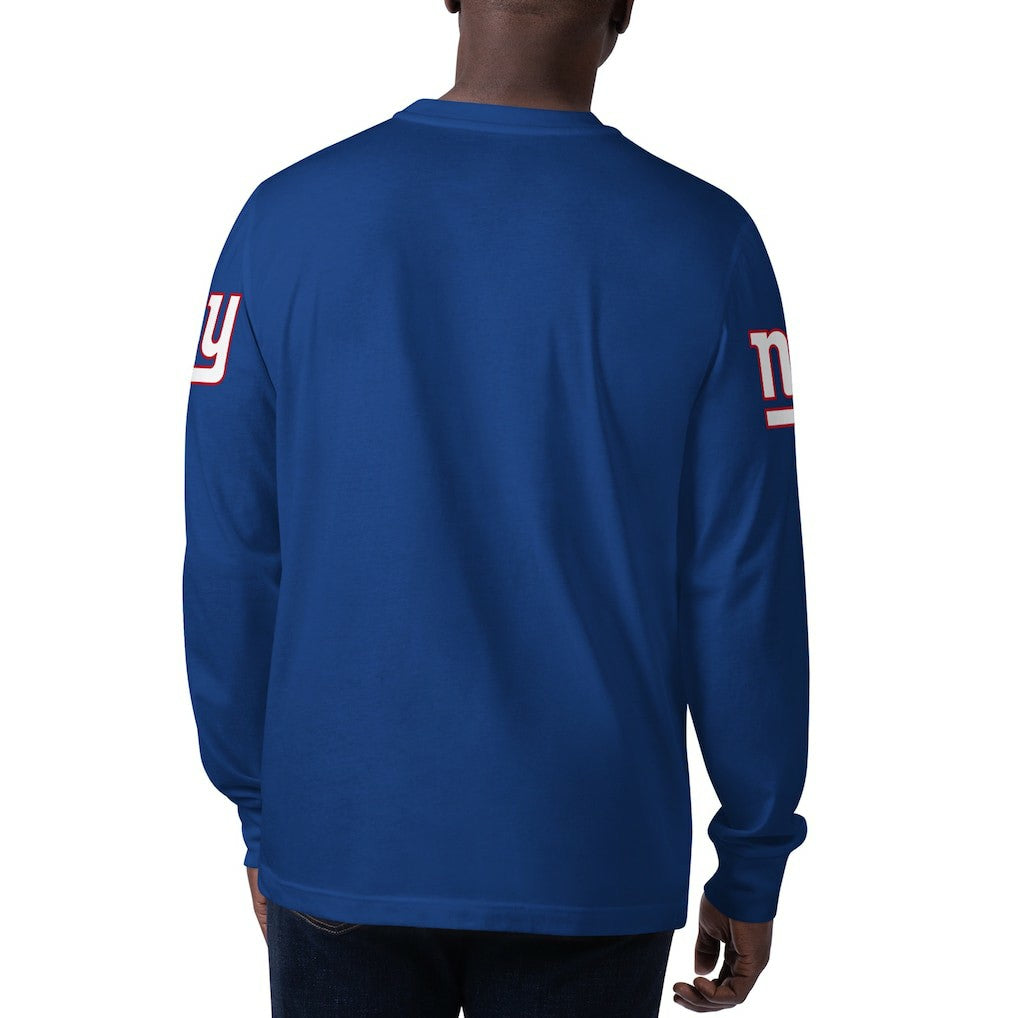 New York Giants Starter Clutch Hit Long Sleeve T-Shirt - Royal on sale