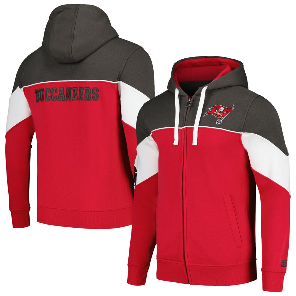Tampa Bay Buccaneers Starter Running Back Full-Zip Hoodie - Red/Pewter online