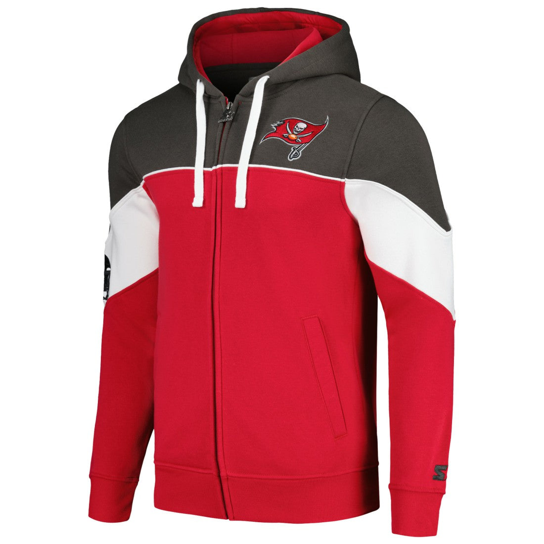 Tampa Bay Buccaneers Starter Running Back Full-Zip Hoodie - Red/Pewter online