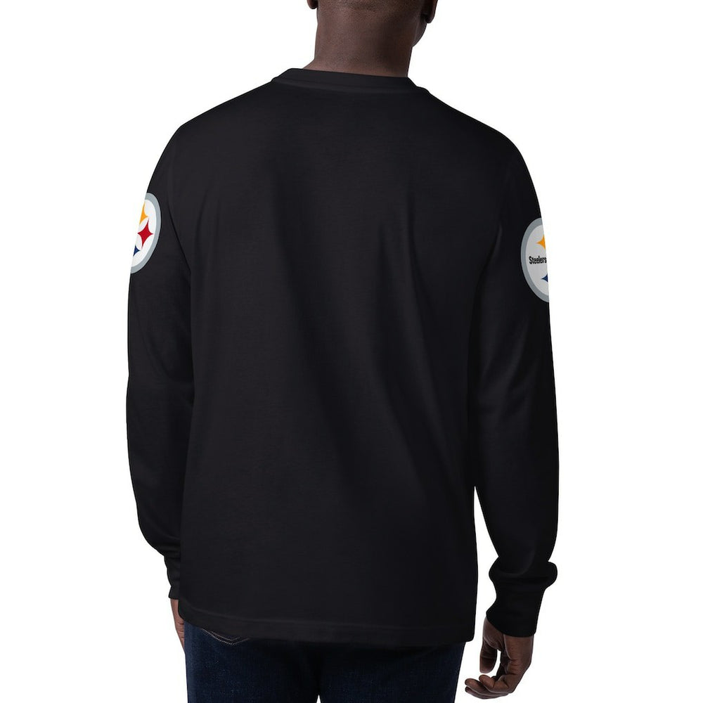 Pittsburgh Steelers Starter Clutch Hit Long Sleeve T-Shirt - Black outlet