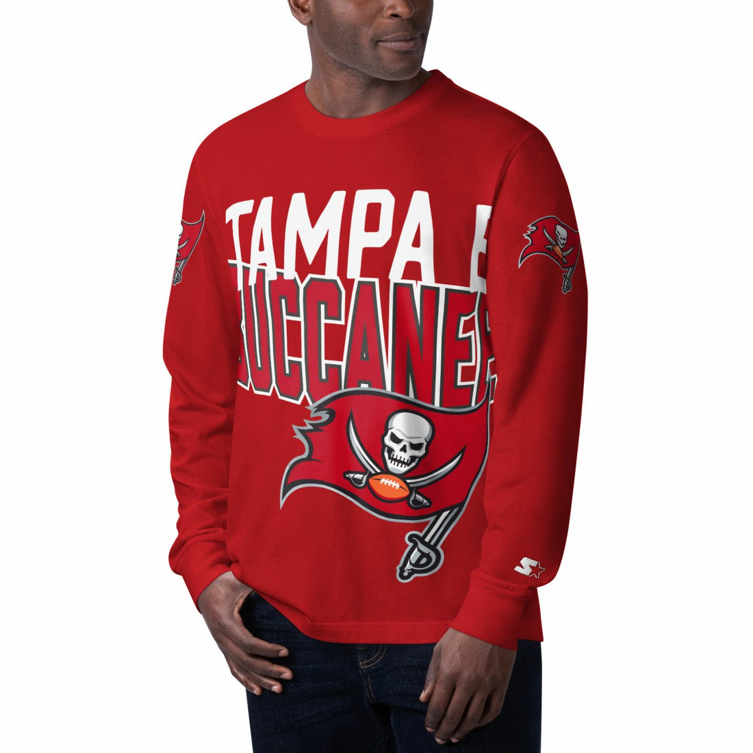 Tampa Bay Buccaneers Starter Clutch Hit Long Sleeve T-Shirt - Red online