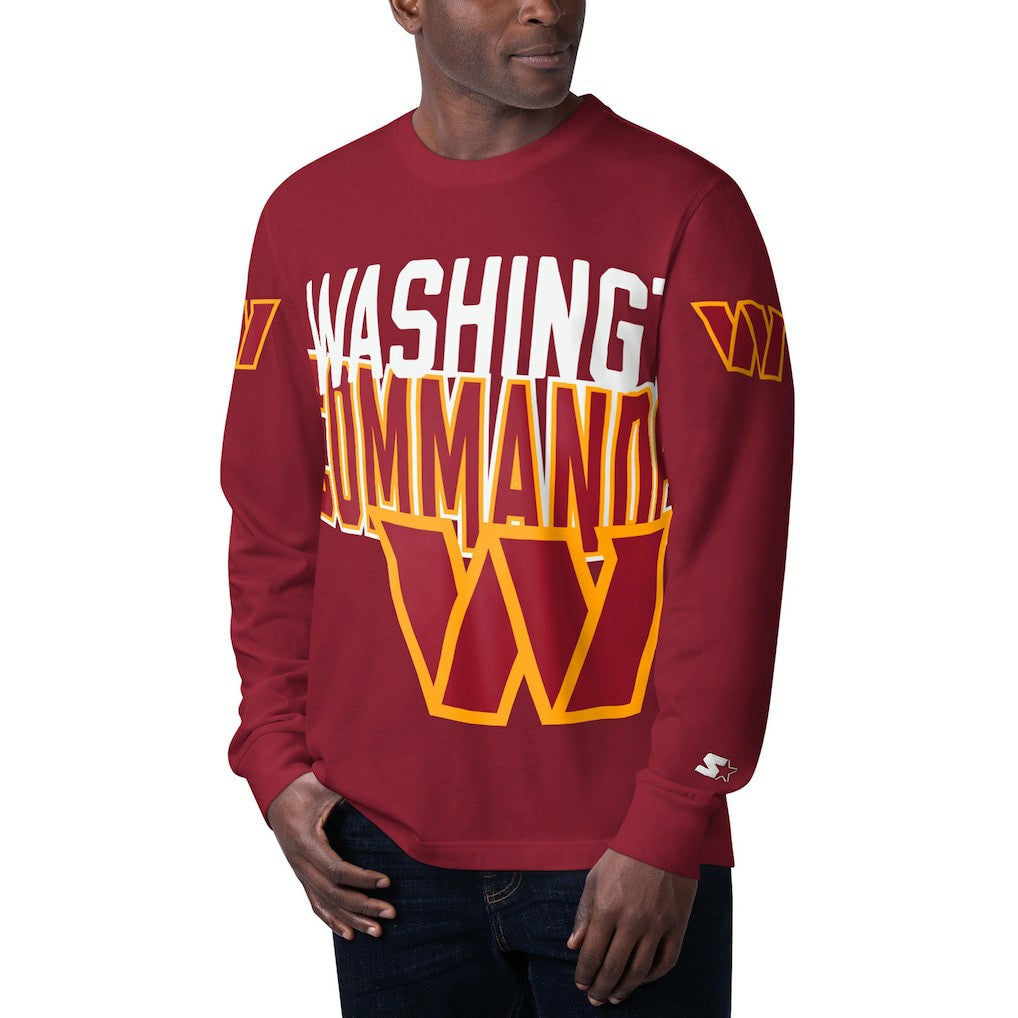 Washington Commanders Starter Clutch Hit Long Sleeve T-Shirt - Burgundy for sale