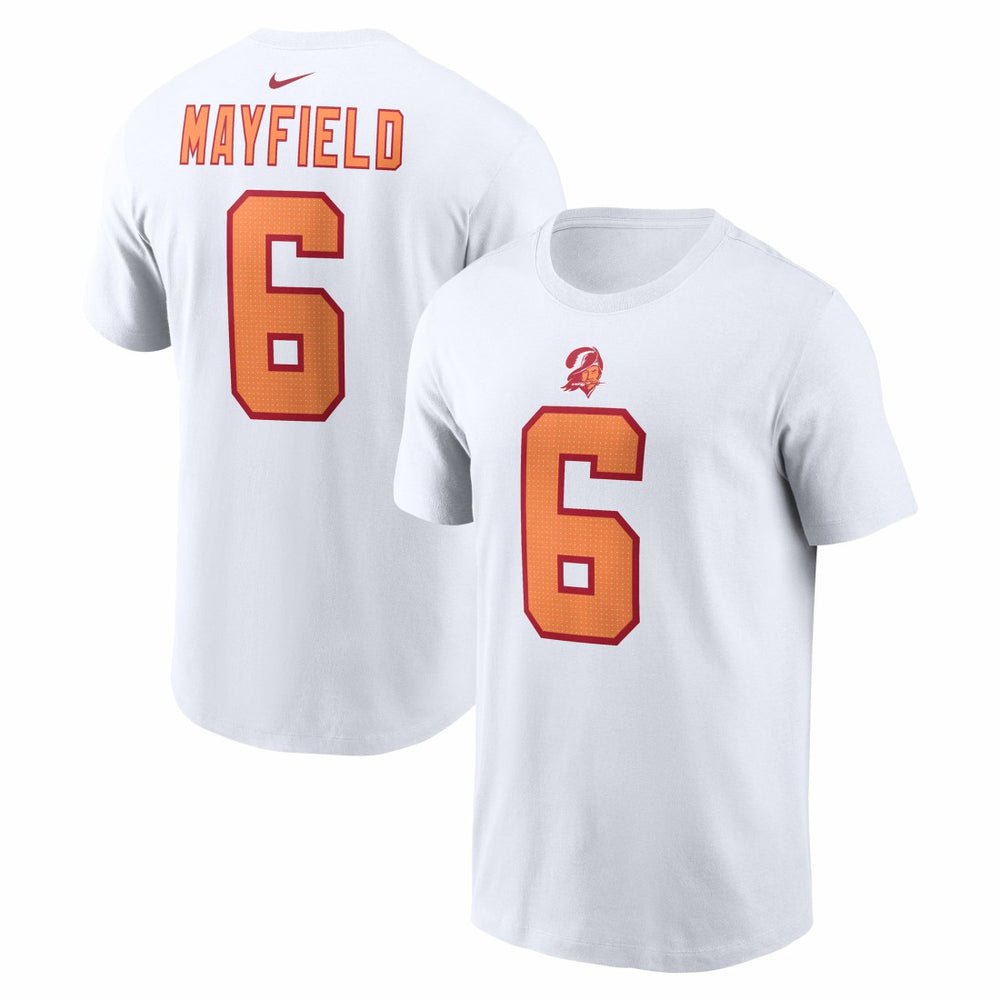 Baker Mayfield '76 Tampa Bay Buccaneers 50th Season Name & Number T-Shirt - White | Nike discount