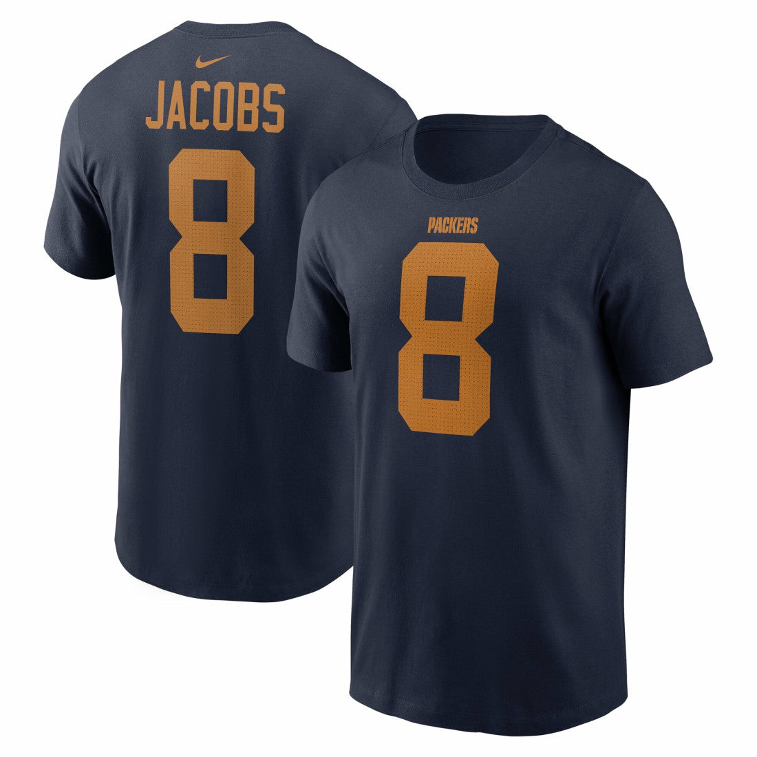 Josh Jacobs Green Bay Packers Player Name & Number T-Shirt - Navy | Nike sale