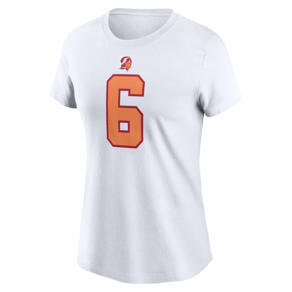 Baker Mayfield Tampa Bay Buccaneers Women's Name & Number T-Shirt - White | Nike on sale