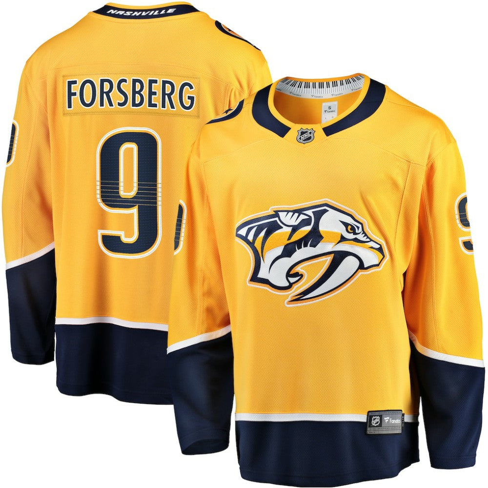 Filip Forsberg Nashville Predators Fanatics Home Breakaway Jersey Gold