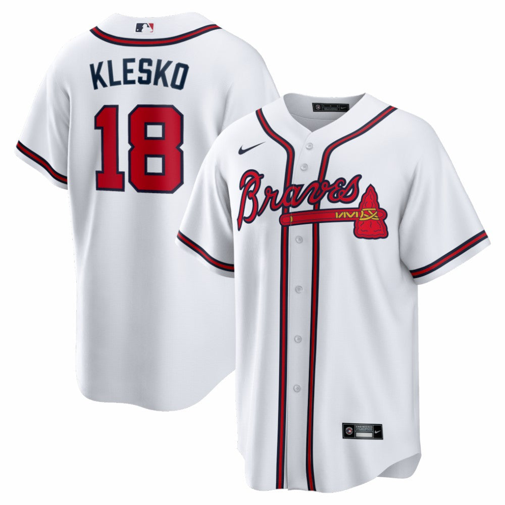 Ryan Klesko Atlanta Braves Home Retired Player Replica Jersey - White | Nike