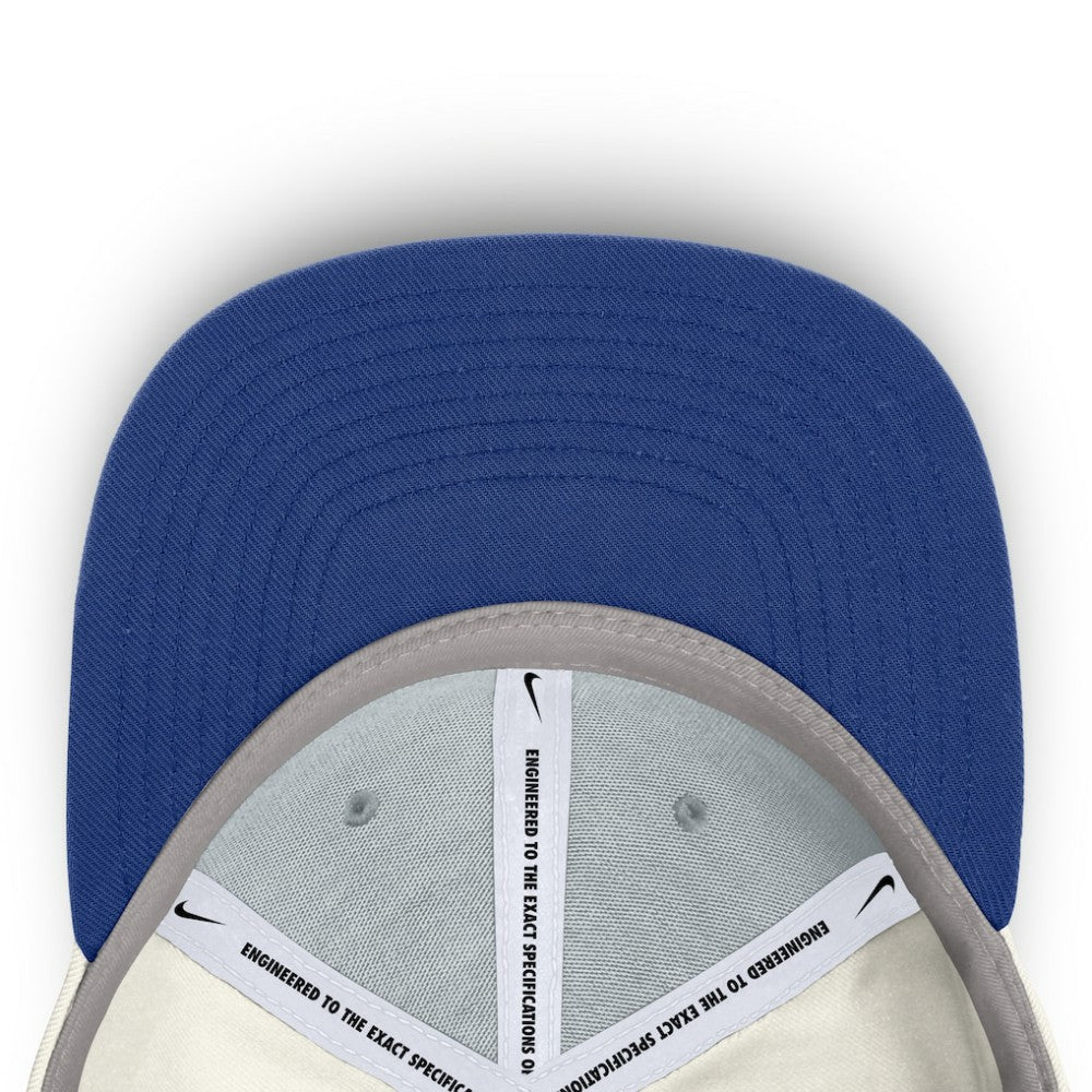 Chicago Cubs Cooperstown Pro Dri-FIT Snapback Hat - Cream/Royal | Nike