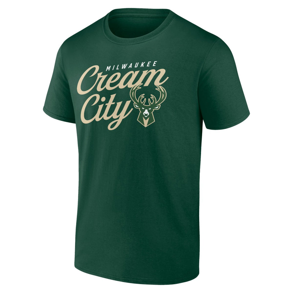 Milwaukee Bucks Hometown Collection Cream City T-Shirt - Hunter Green on sale