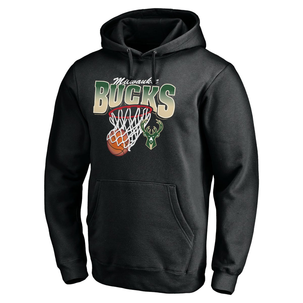 Milwaukee Bucks Balanced Floor Pullover Hoodie - Black shop
