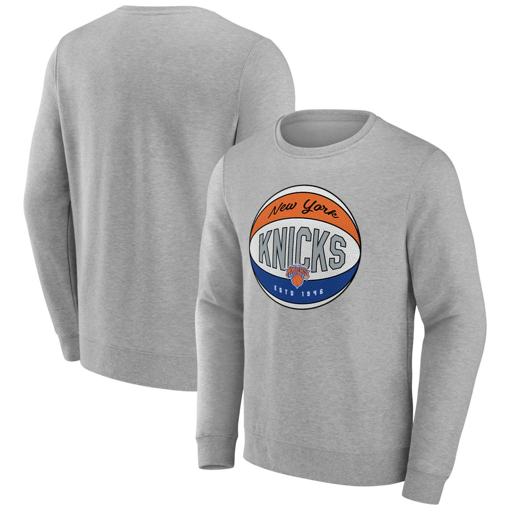 New York Knicks Hard Color Pullover Sweatshirt - Gray cheap