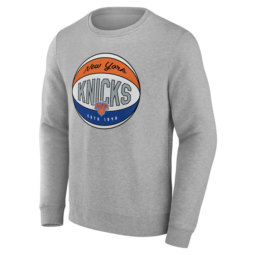 New York Knicks Hard Color Pullover Sweatshirt - Gray cheap