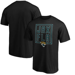 Jacksonville Jaguars Hometown Collection Initial Outline T-Shirt - Black outlet