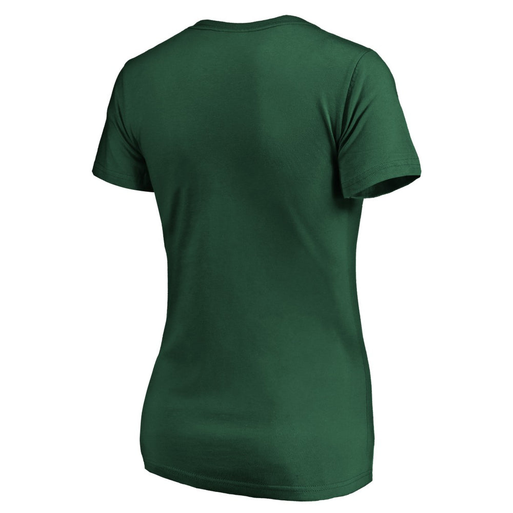 Green Bay Packers Women's Script V-Neck T-Shirt - Green on sale