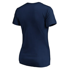 New England Patriots Women's Script V-Neck T-Shirt - Navy outlet
