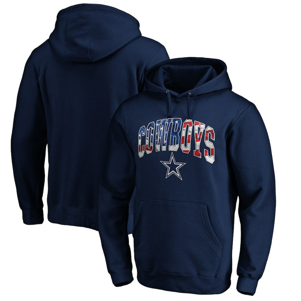 Dallas Cowboys Banner Wave Pullover Hoodie - Navy cheap
