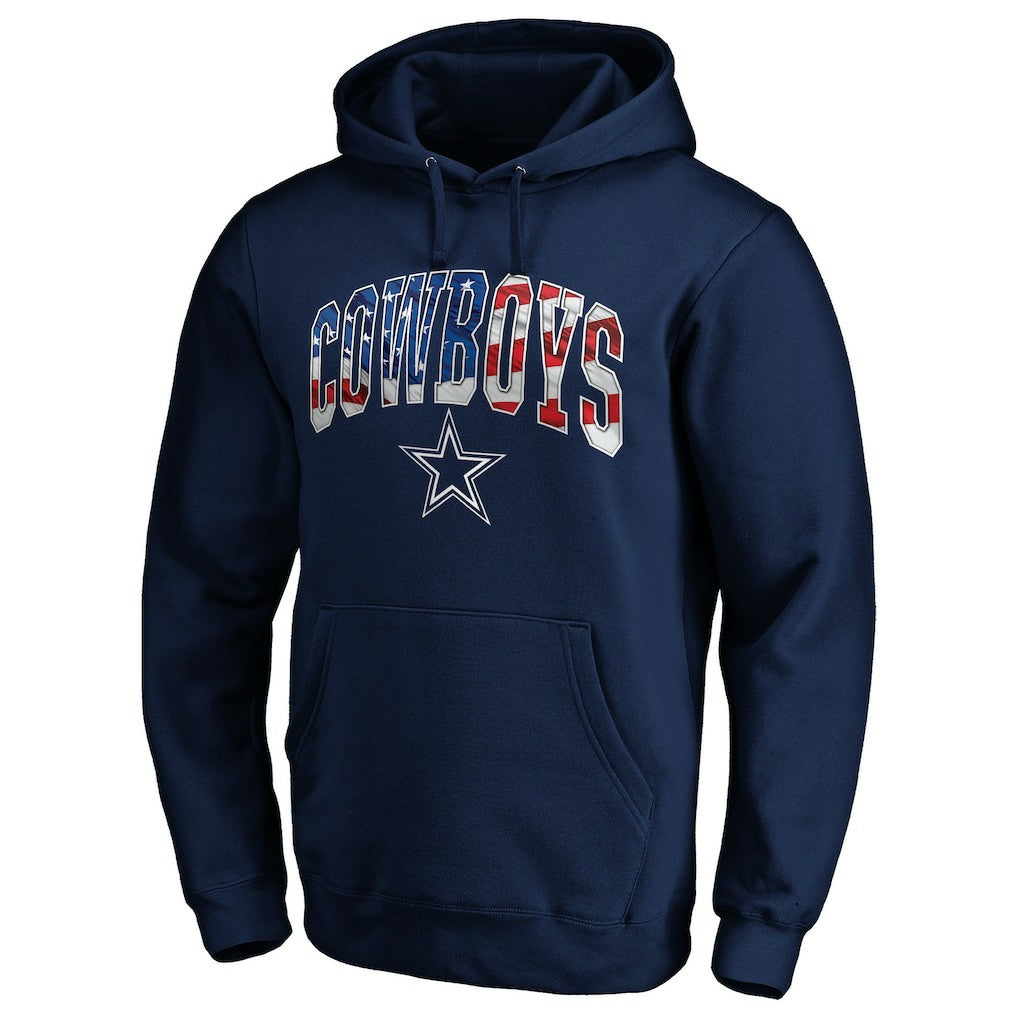Dallas Cowboys Banner Wave Pullover Hoodie - Navy cheap