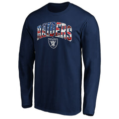 Las Vegas Raiders Banner Wave Long Sleeve T-Shirt - Navy outlet
