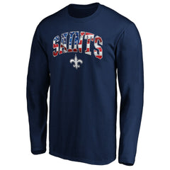 New Orleans Saints Banner Wave Long Sleeve T-Shirt - Navy discount