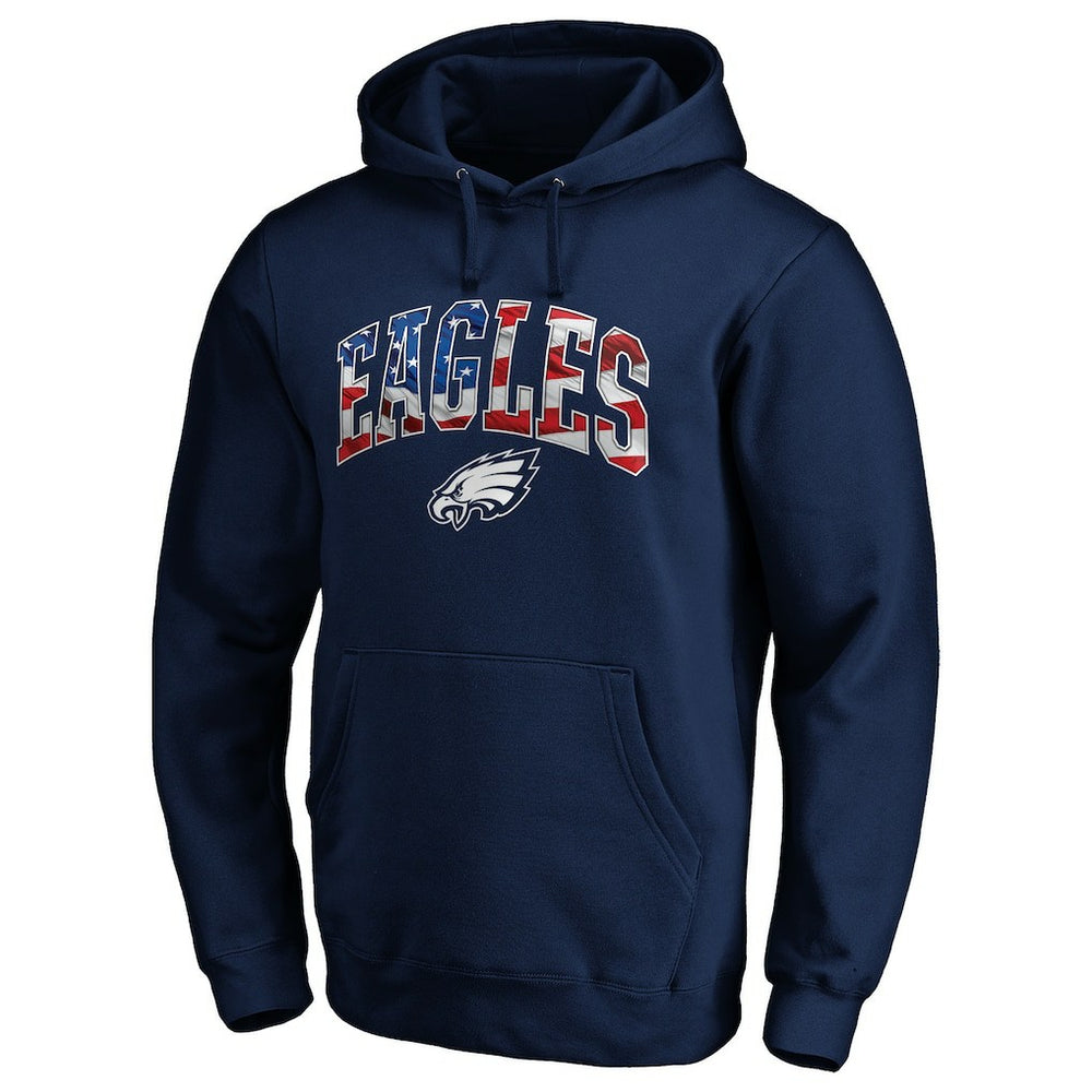 Philadelphia Eagles Banner Wave Pullover Hoodie - Navy cheap