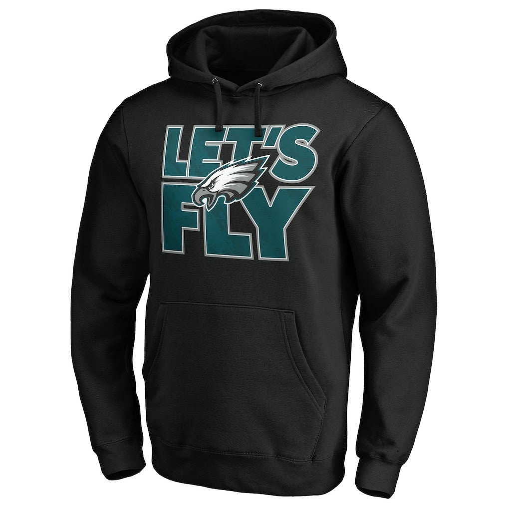 Philadelphia Eagles Hometown Collection Let's Fly Pullover Hoodie - Black on sale